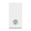 Slika Bticino Classia taster 1M 10A osvetljen LED 230V simbol sijalice beli RW4043