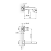 Slika Baterija S2 za lavabo ugradna 231402