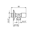 Slika Ek ventil 1/2"–1/2" Rosan A611212