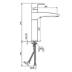 Slika Baterija Cubo lavabo sudopere stojeća JC38101