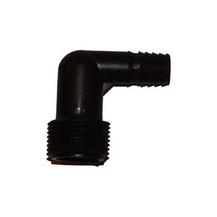 Plastično koleno 3/4" sa priključkom za cev prečnika 16 mm za pop up prskalice