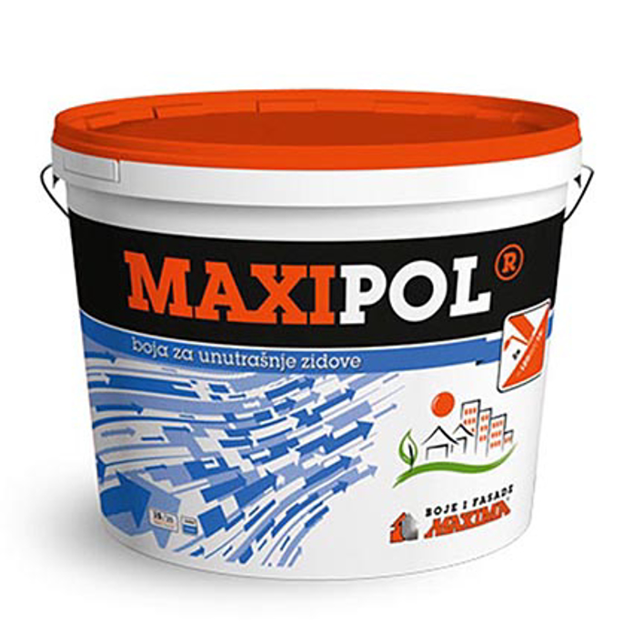 Slika MAXIPOL poludisperziona unutrašnja boja 3 litra