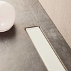 Slika Tuš kanalica CONFLUO FRAMELESS LINE-450 bel staklo