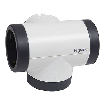 Slika Utikač razvodnik 2×2P+E rotirajući + USB A+C Legrand 694522
