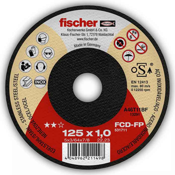 Slika Fischer rezna ploča FCD-FP 125x1x22.23 Plus 531711