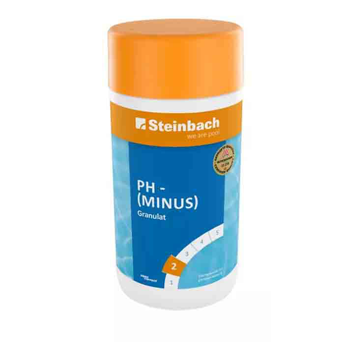 Slika pH Minus granulat Steinbach 1.5 kg – Snižavanje pH vrednosti bazenske vode