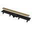 Slika Tuš kanalica APZ10 BLACK-BRASS 550 mm sa mesinganom perforiranom rešetkom Alca