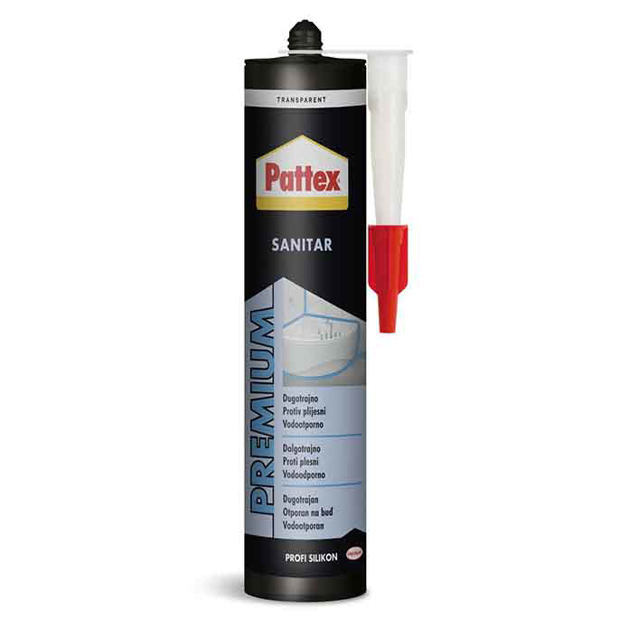 Slika Silikon PATTEX Sanitarni transparentni 280 g