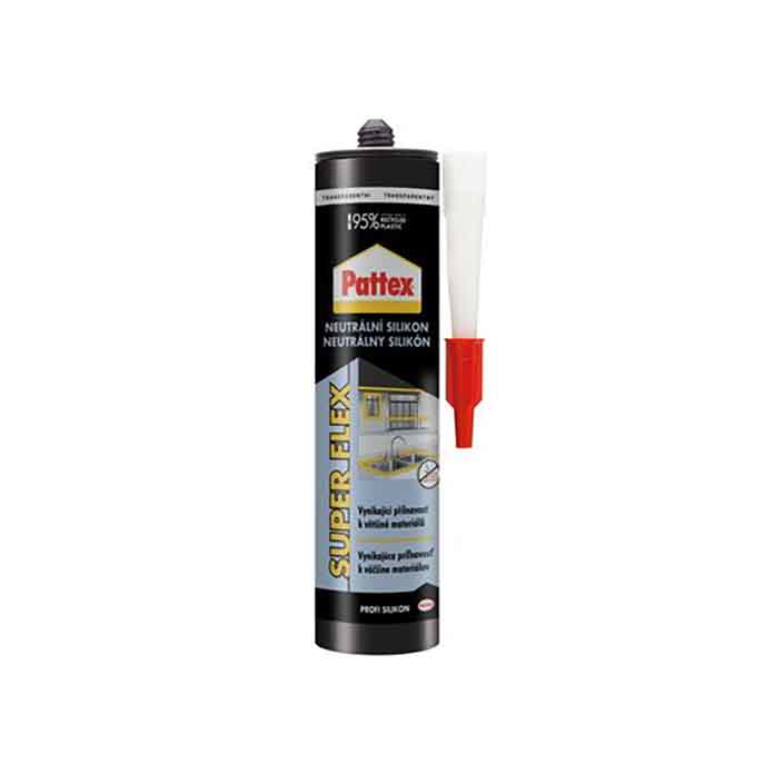 Slika Pattex Super Flex neutralni silikon – univerzalni zaptivač 280 ml