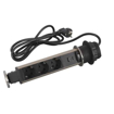 Slika Stubić 60 ugradni 4×2P+E crni Legrand 654976