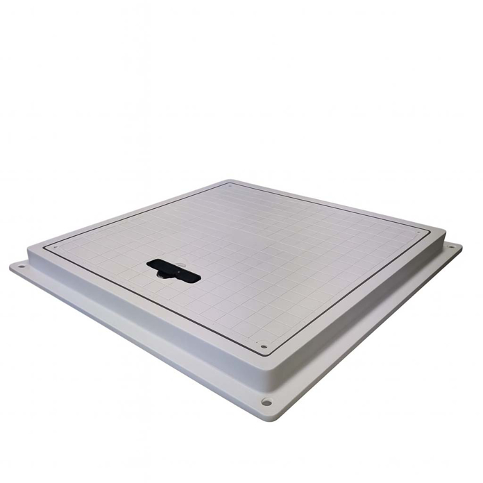 Slika Poklopac za šahtu PVC četvrtasti 400x400 mm bez rupica