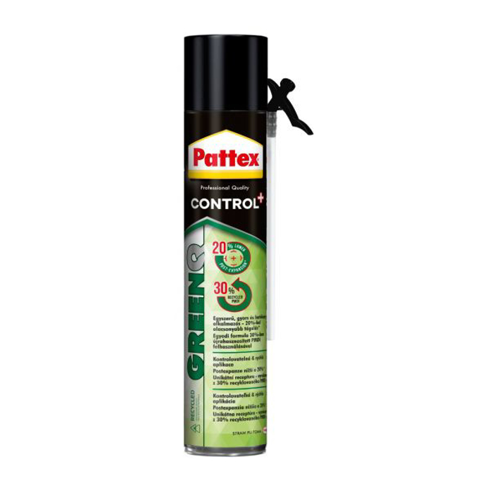 Slika Pur pena Pattex GreenQ STD Low Expansion 650 ml Slamčica – Niska ekspanzija