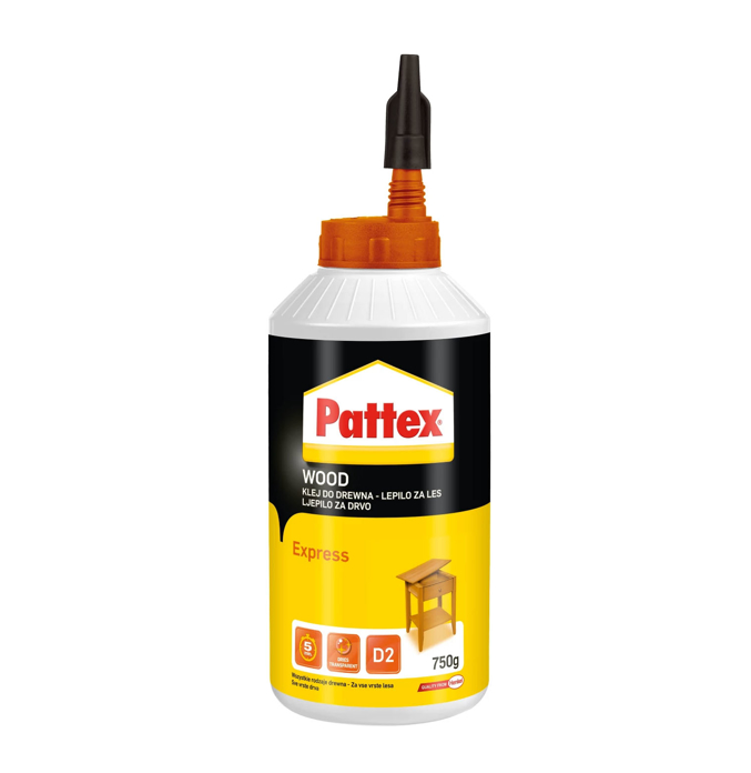 Slika Pattex WOOD EXPRESS 750 g – providni lepak za drvo